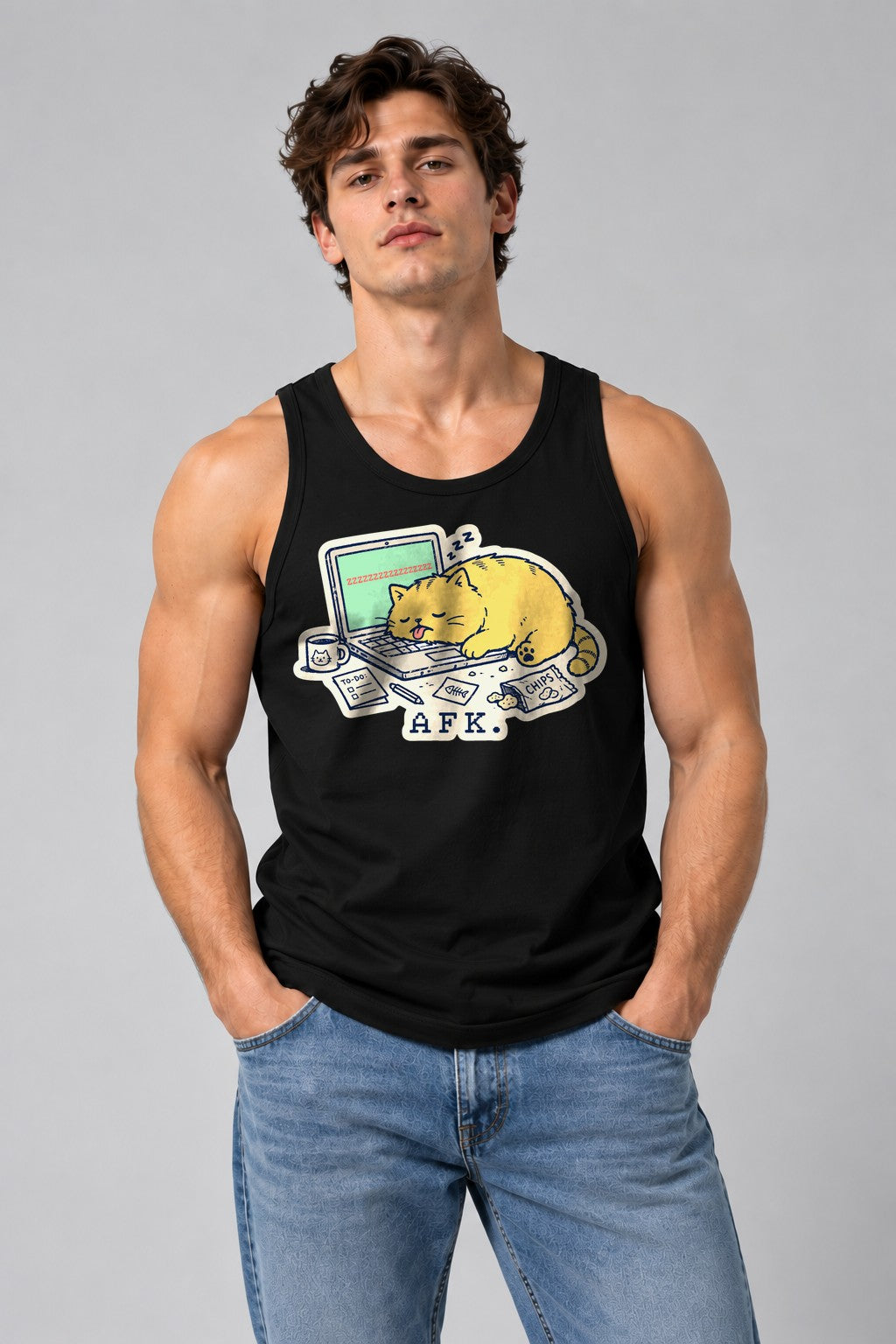 AFK Cat Nap - Black