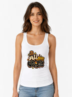 All Night Groove DJ Bear Graphic Tee - Retro Music Vibes - White