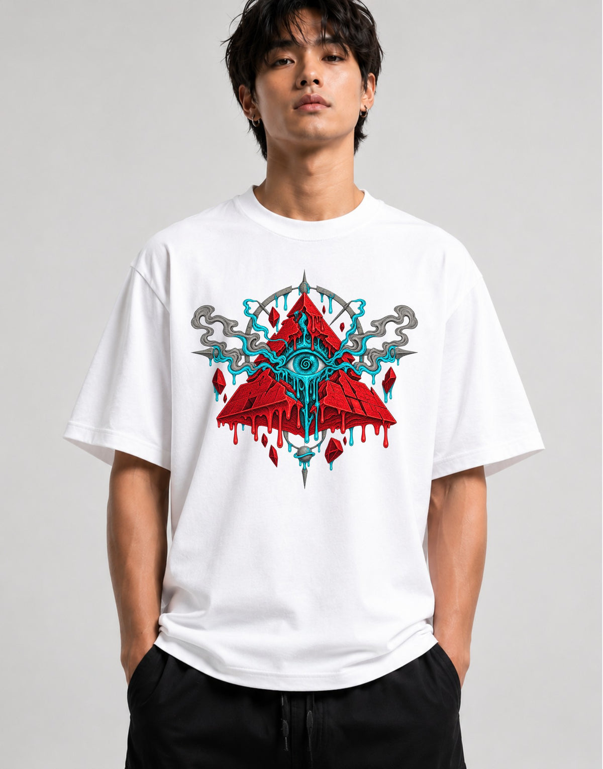 All Seeing Pyramid - White