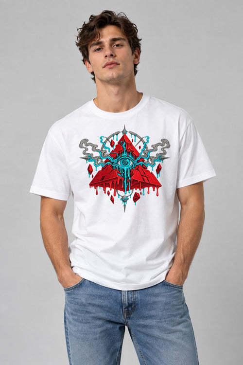 All Seeing Pyramid - White