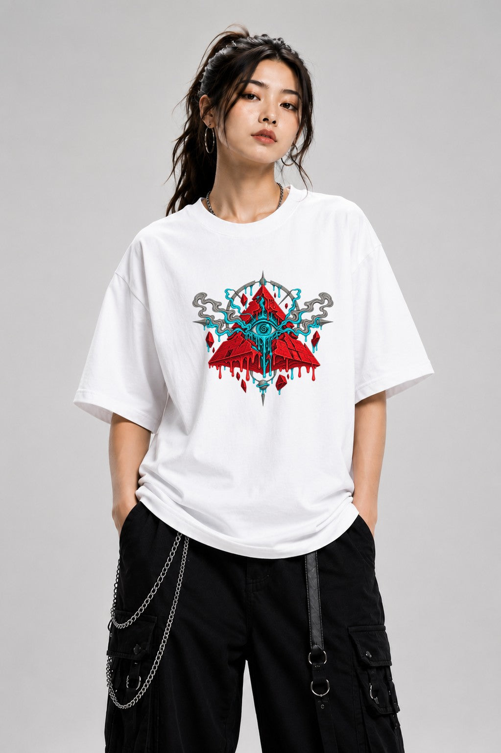 All Seeing Pyramid - White