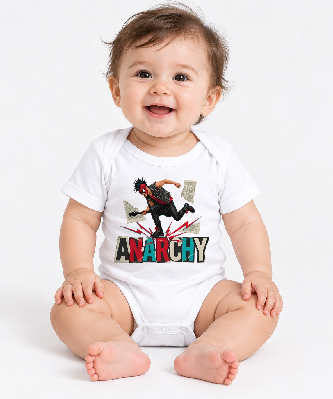 Anarchy Punk Rocker - White