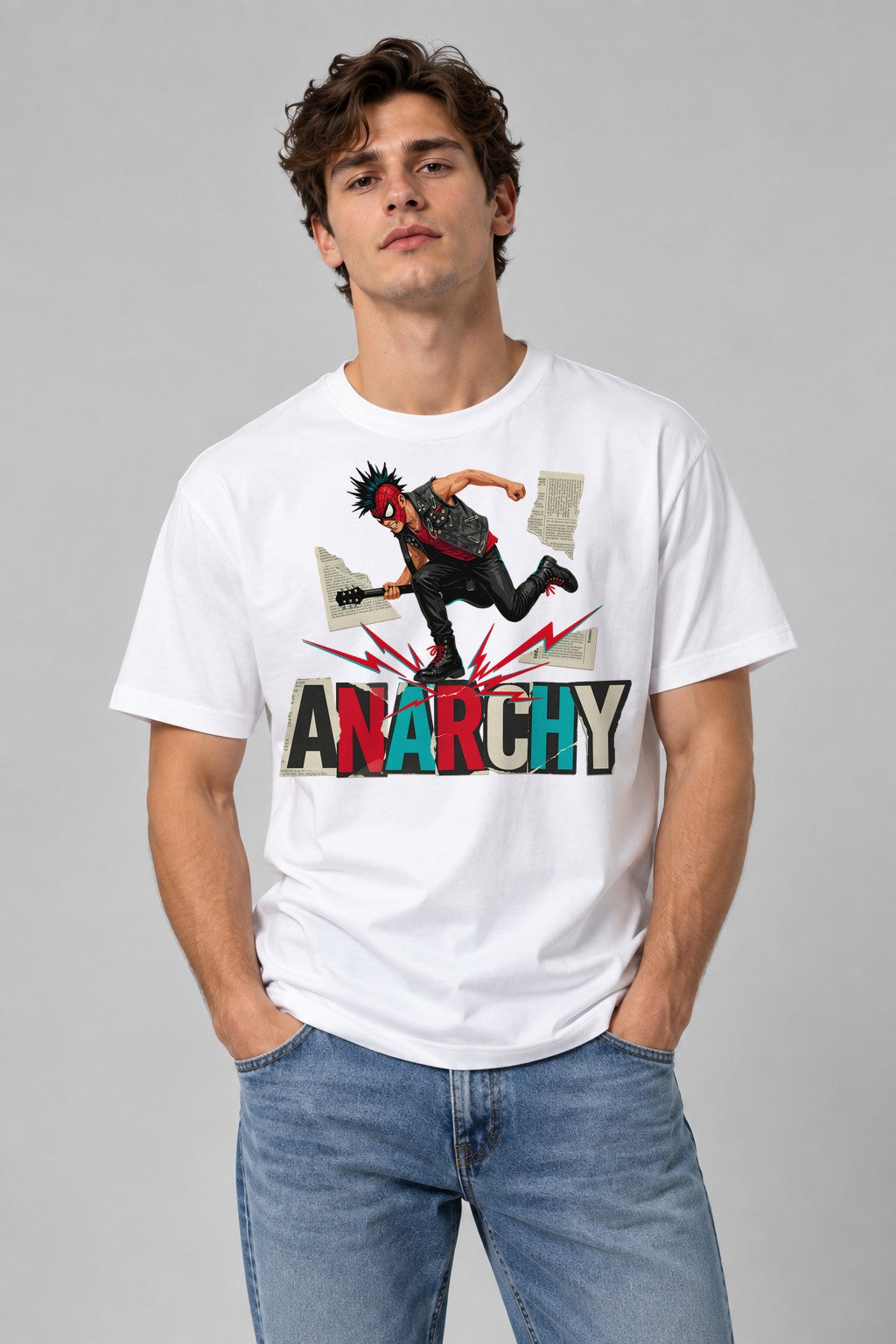 Anarchy Punk Rocker - White