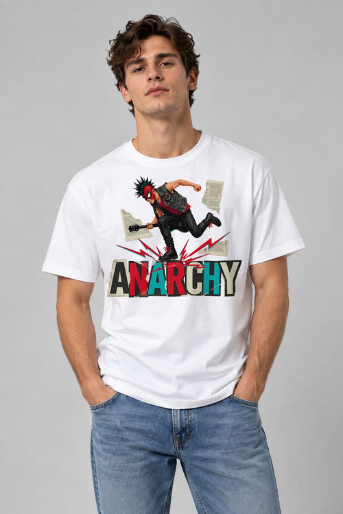 Anarchy Punk Rocker - White
