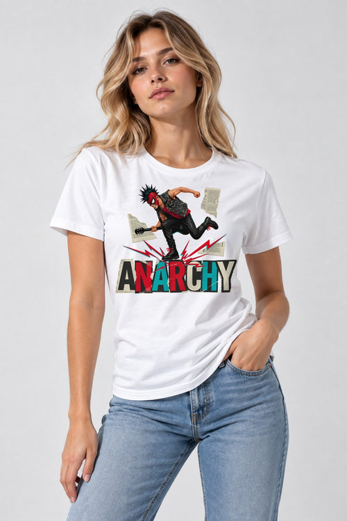 Anarchy Punk Rocker - White