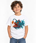 Anglerfish Skull Horror - White