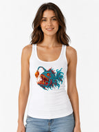 Anglerfish Skull Horror - White