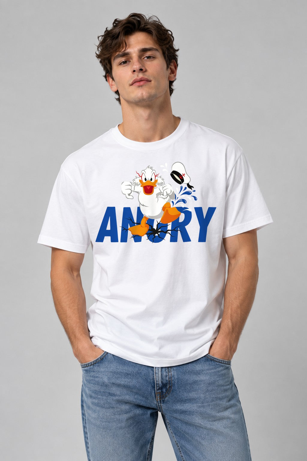 Angry Duck - White