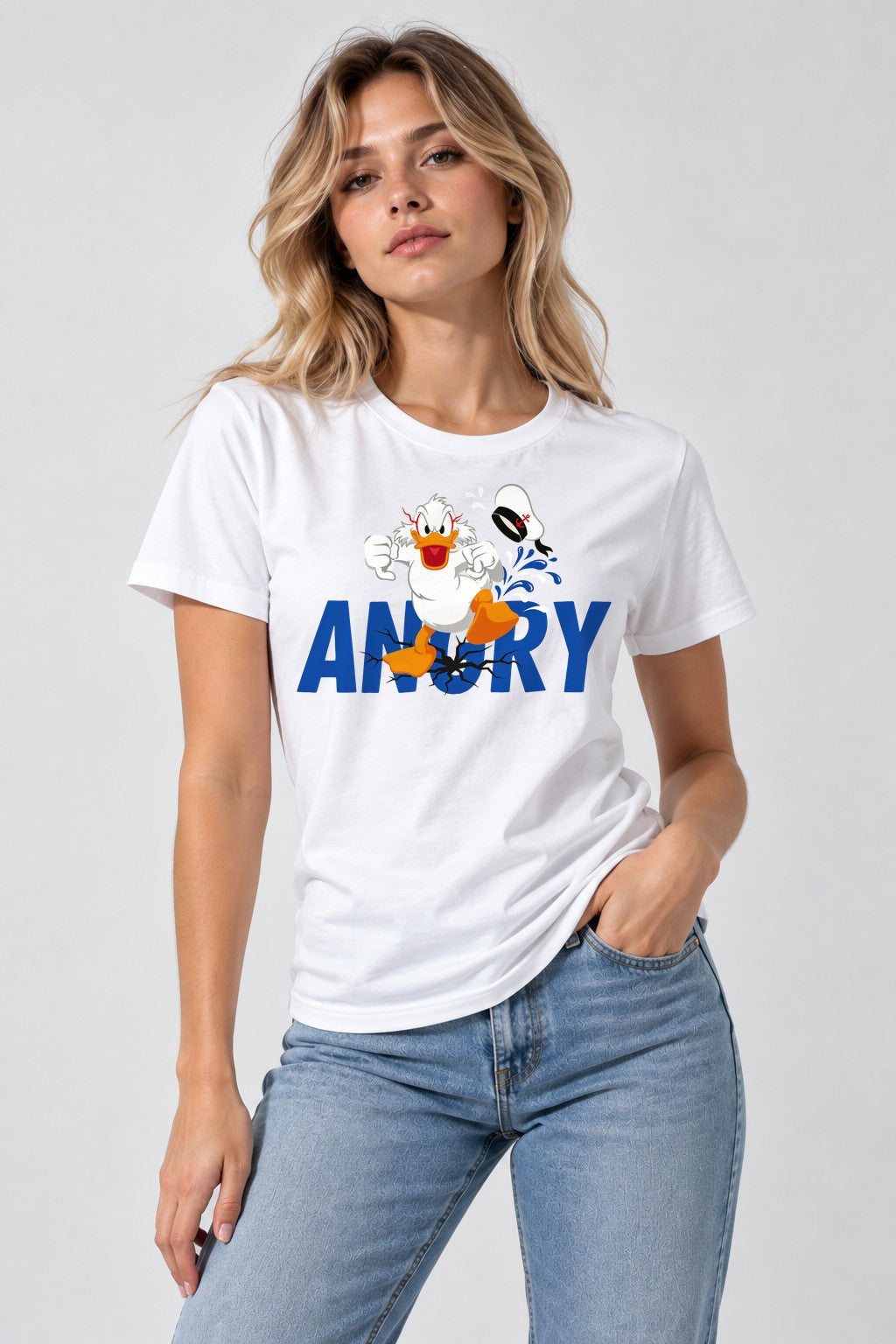 Angry Duck - White