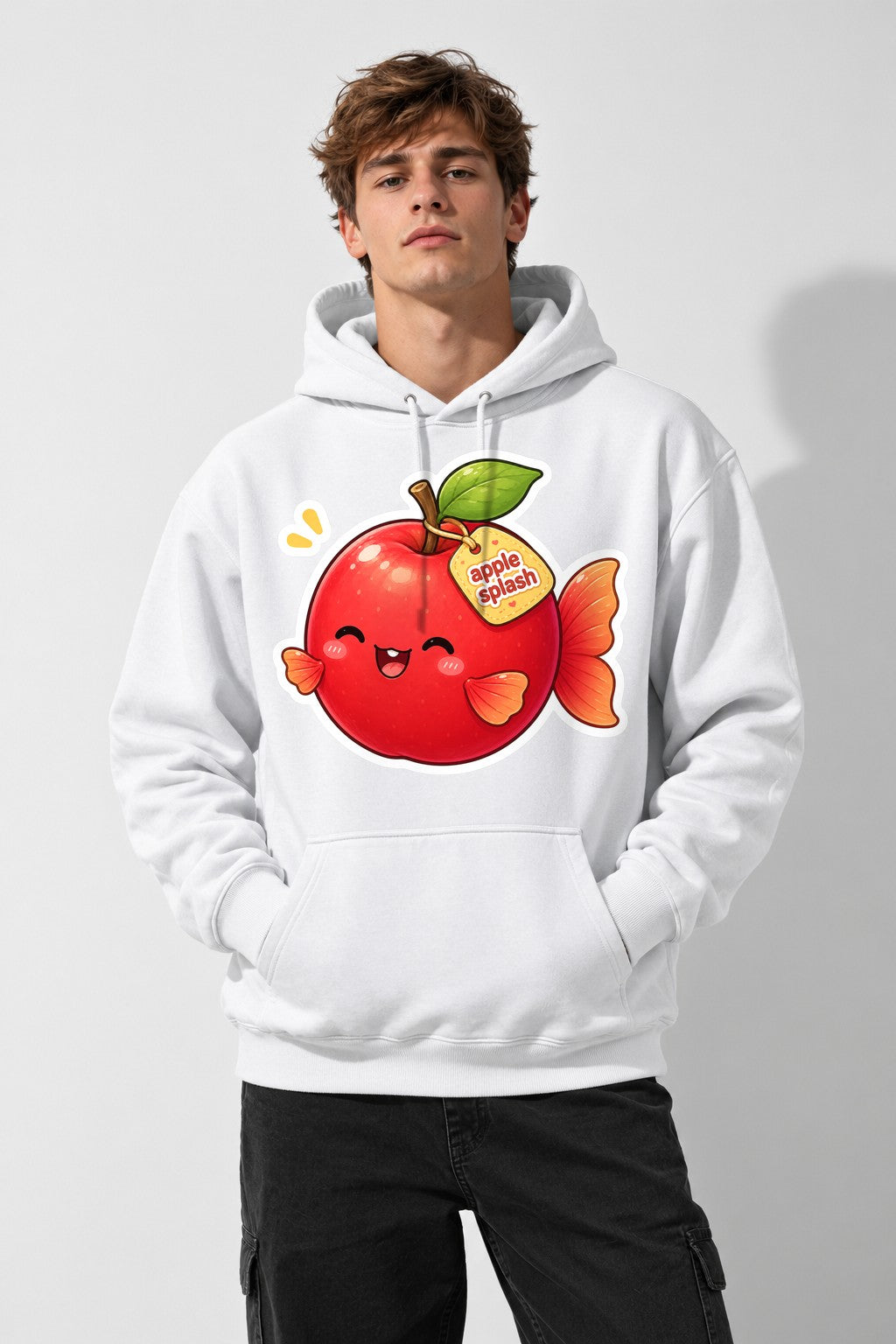 Apple Splash Fish - White