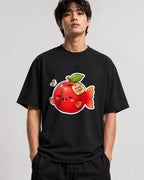 Apple Splash Fish - Black