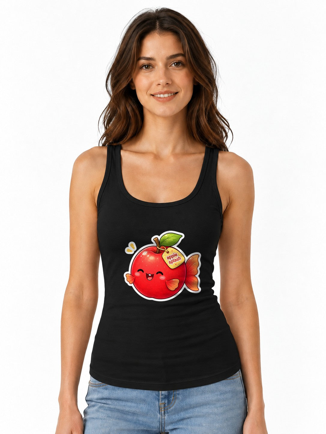 Apple Splash Fish - Black