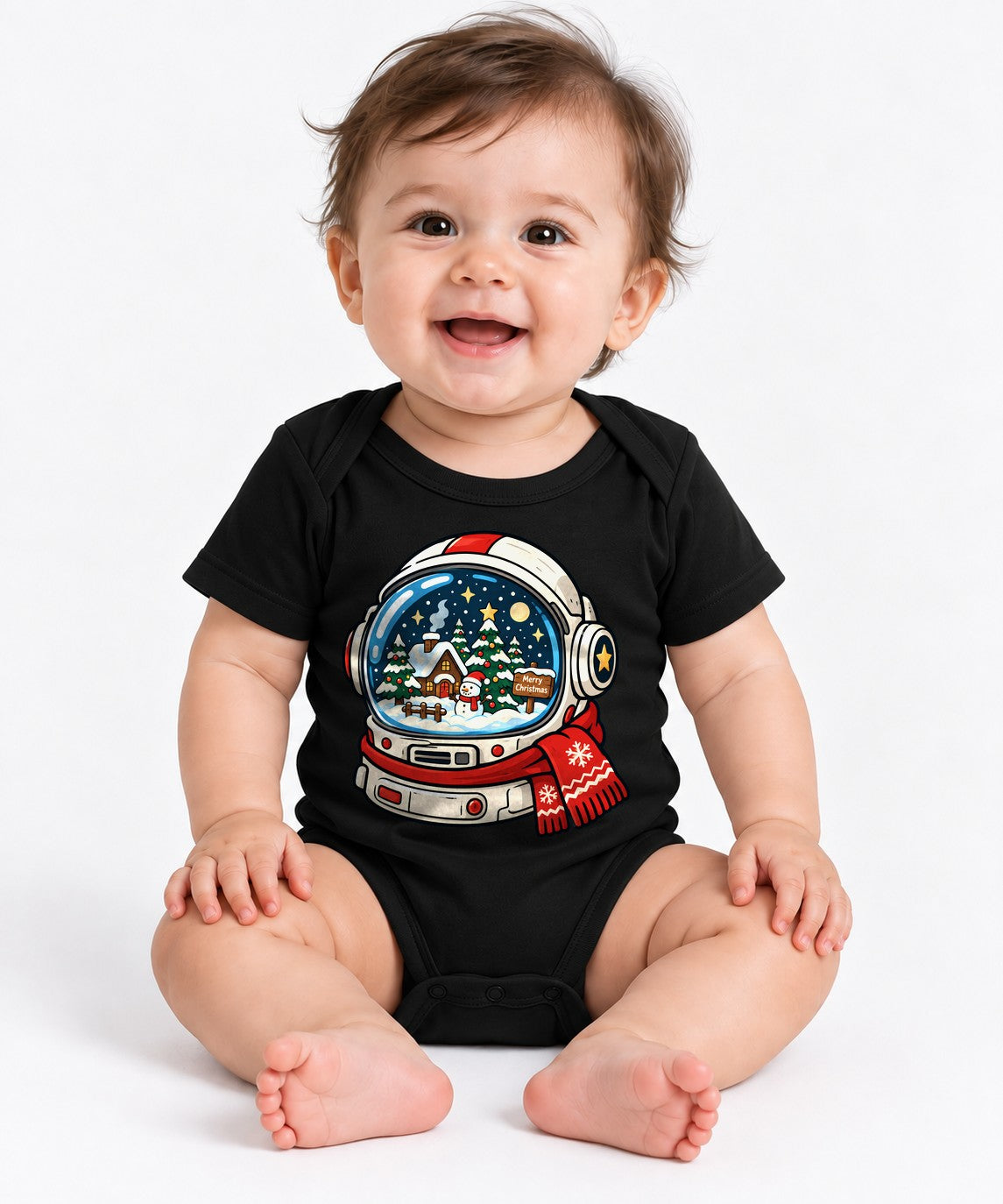 Astronaut Snow Globe - Black