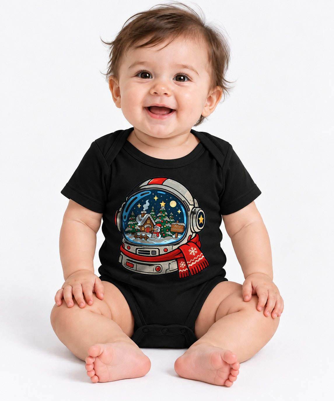 Astronaut Snow Globe - Black