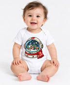 Astronaut Snow Globe - White