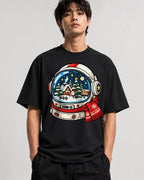 Astronaut Snow Globe - Black