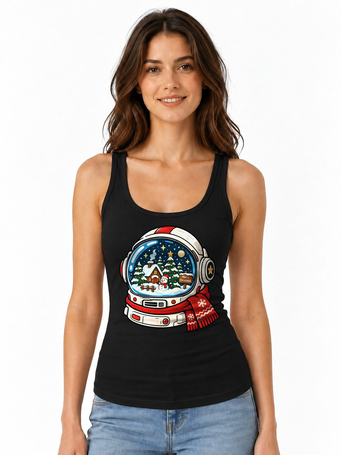 Astronaut Snow Globe - Black