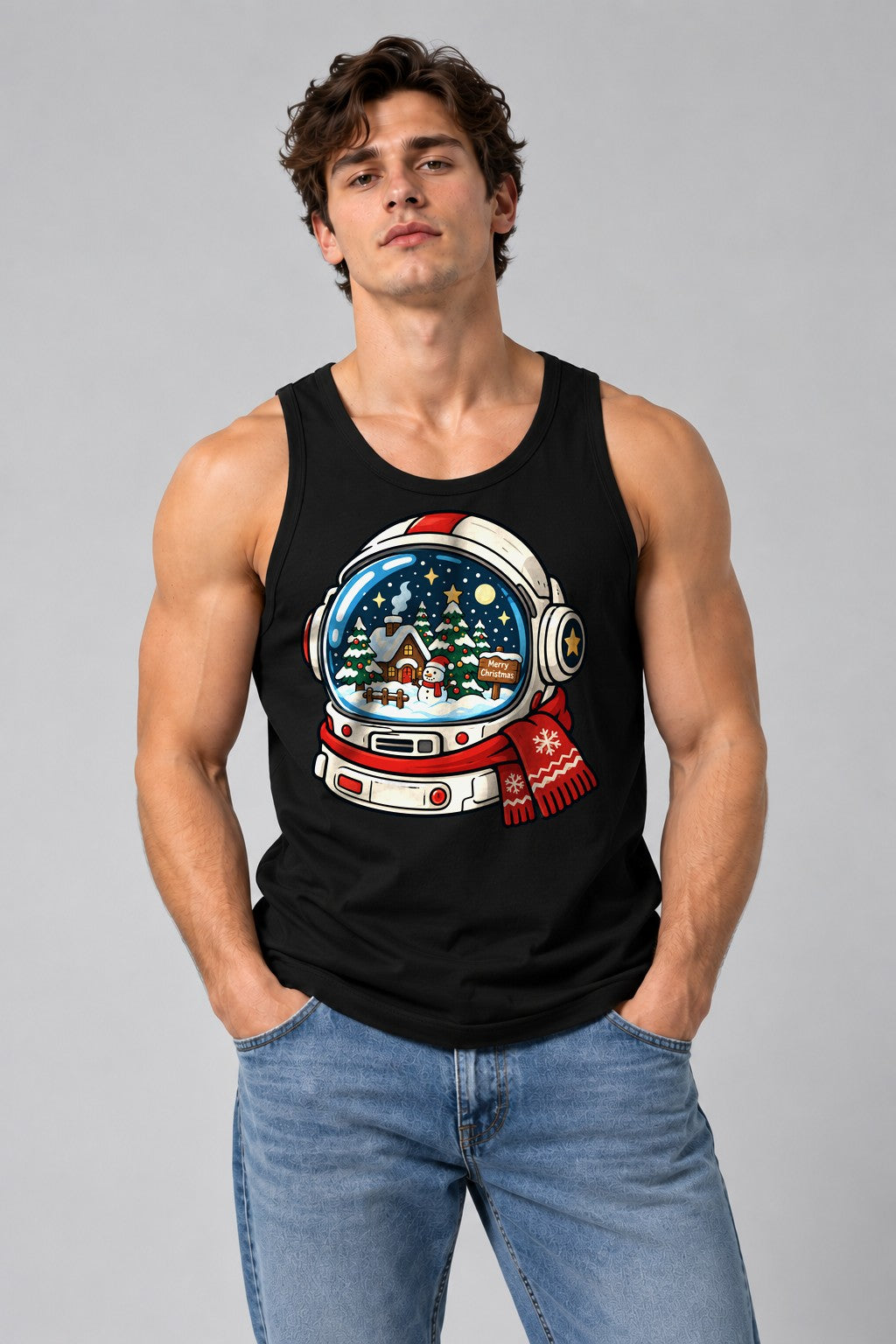 Astronaut Snow Globe - Black