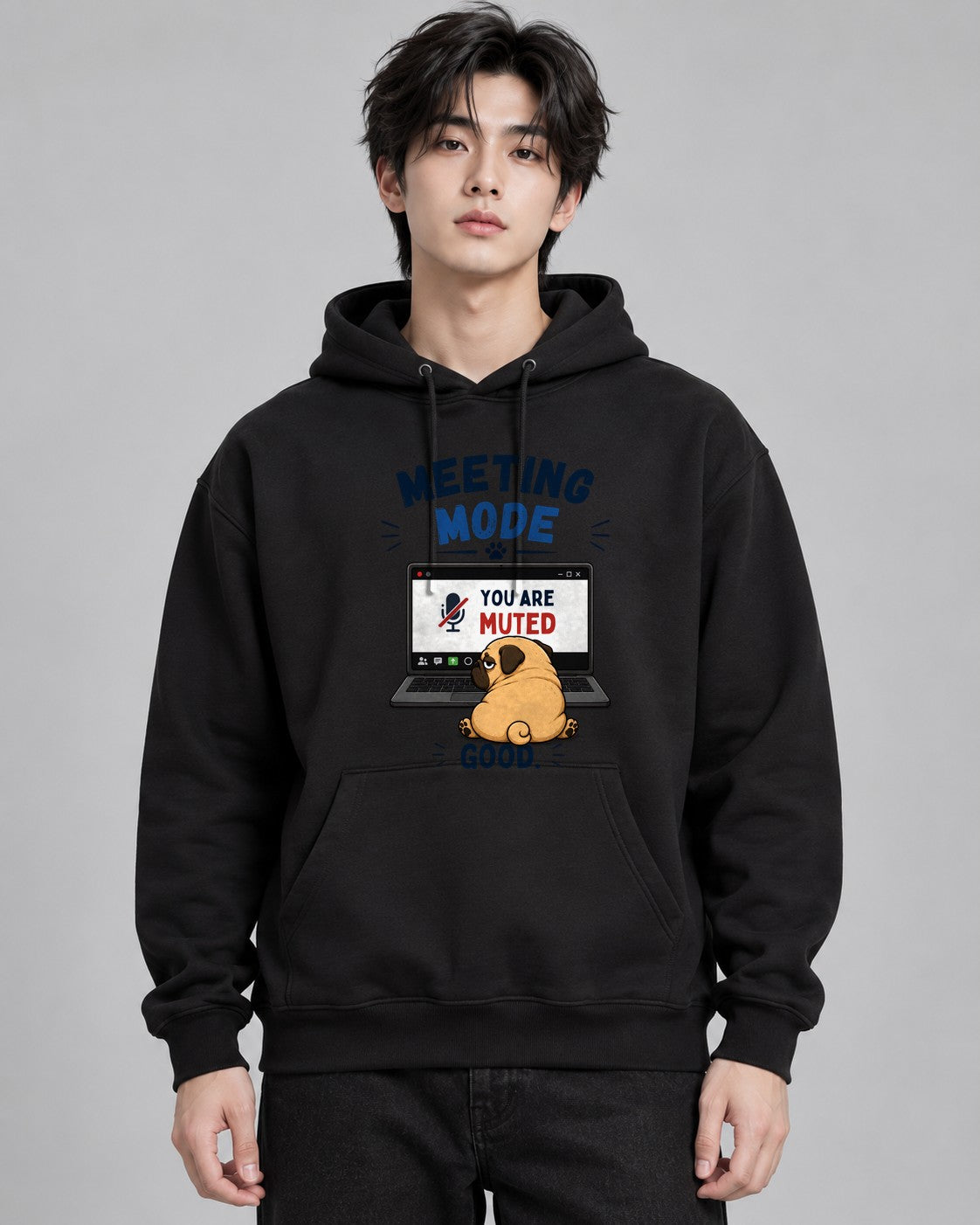 Attending Physically Not Mentally Fu - Black
