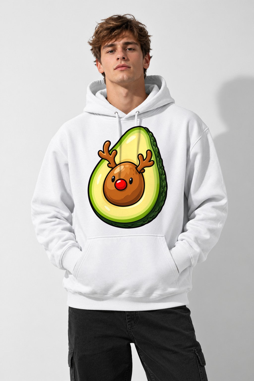 Avocado Reindeer - White