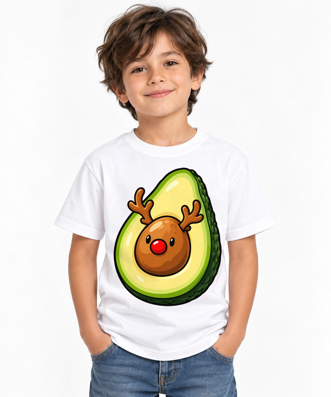 Avocado Reindeer - White