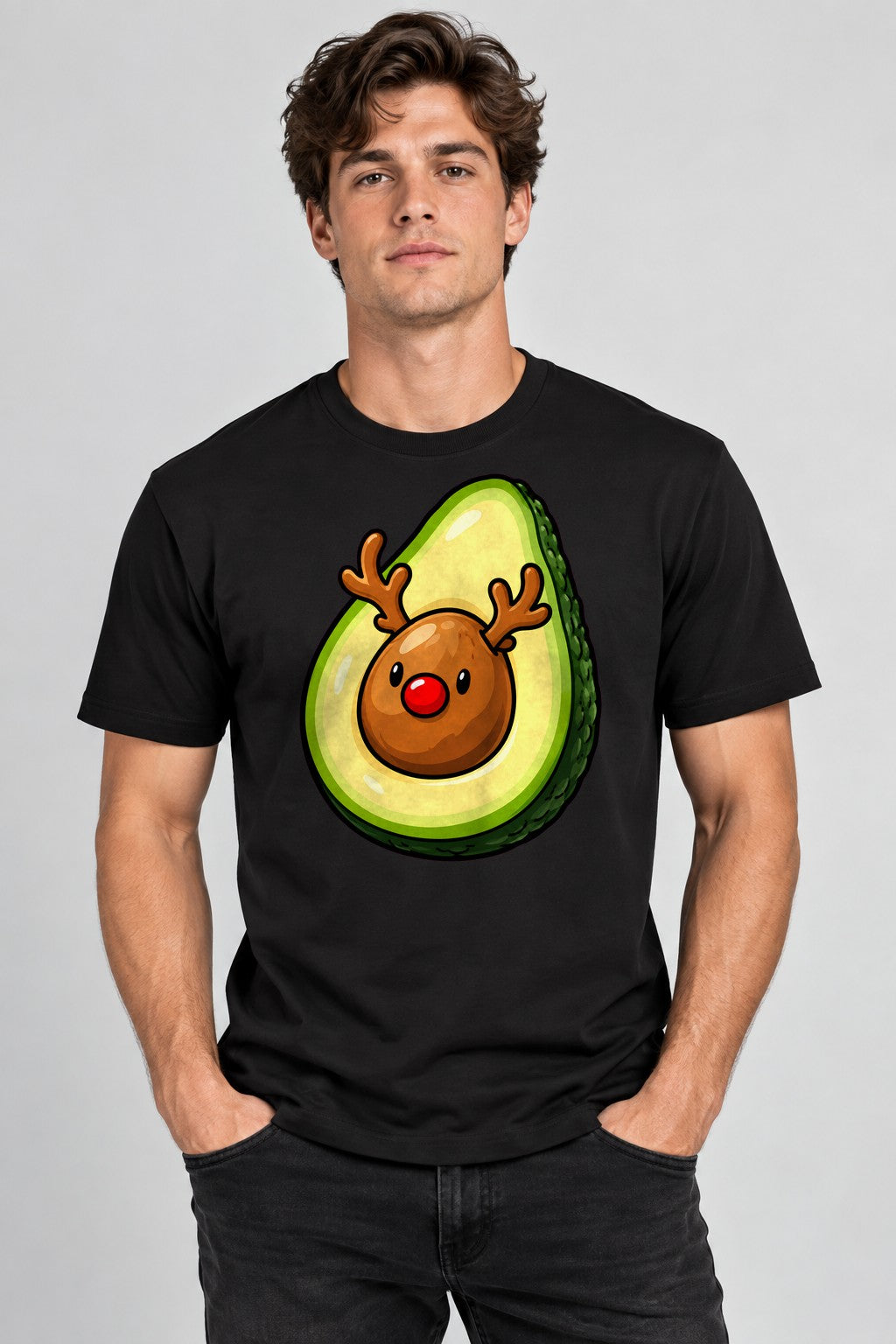 Avocado Reindeer - Black