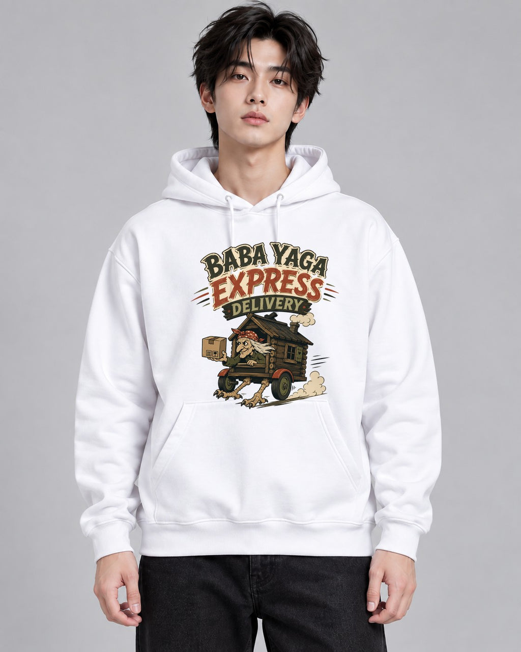 Baba Yaga Express Delivery Witch Hou - White