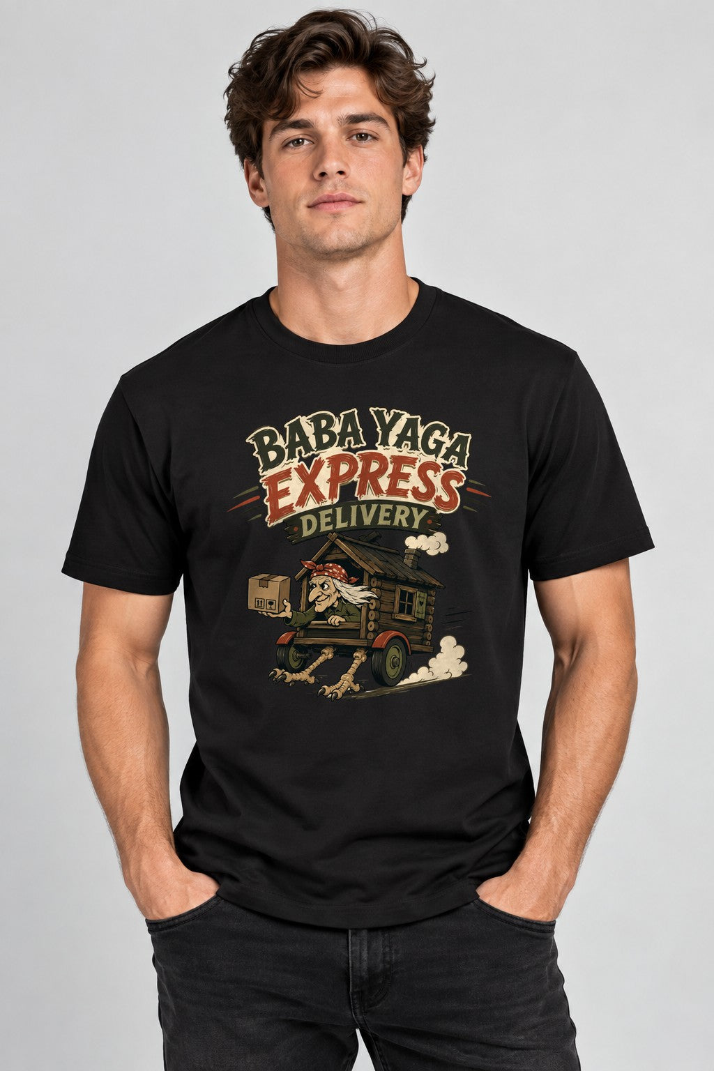 Baba Yaga Express Delivery Witch House - Black