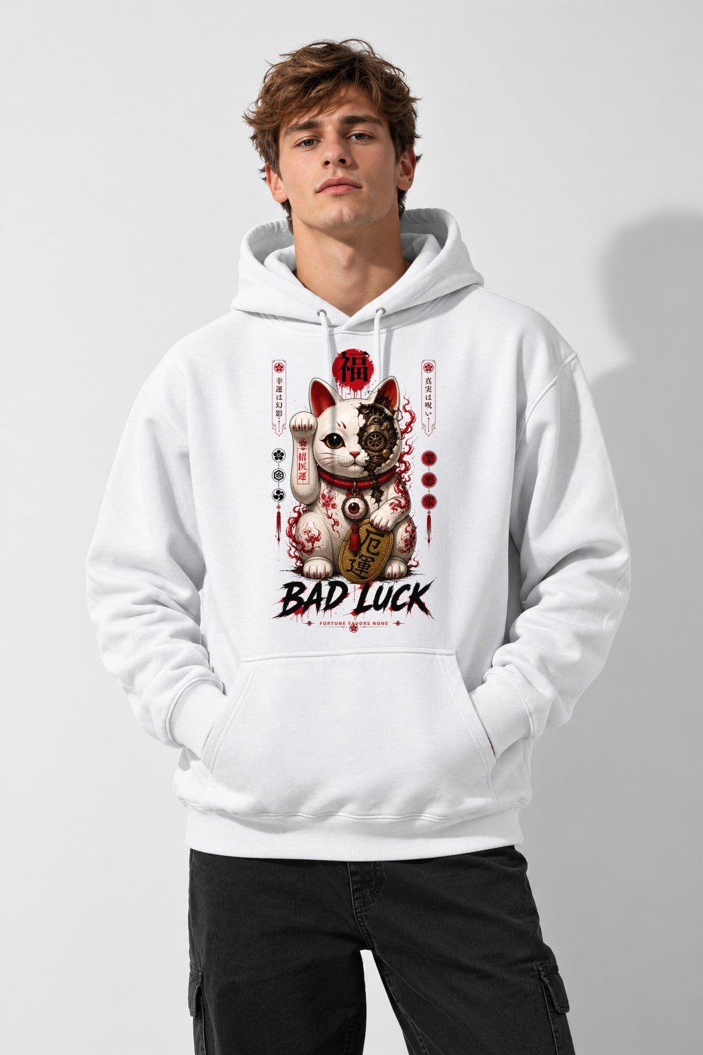 Bad Luck Cat - White