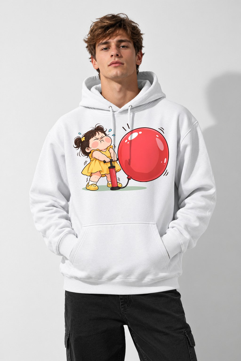 Balloon Girl Struggle - White