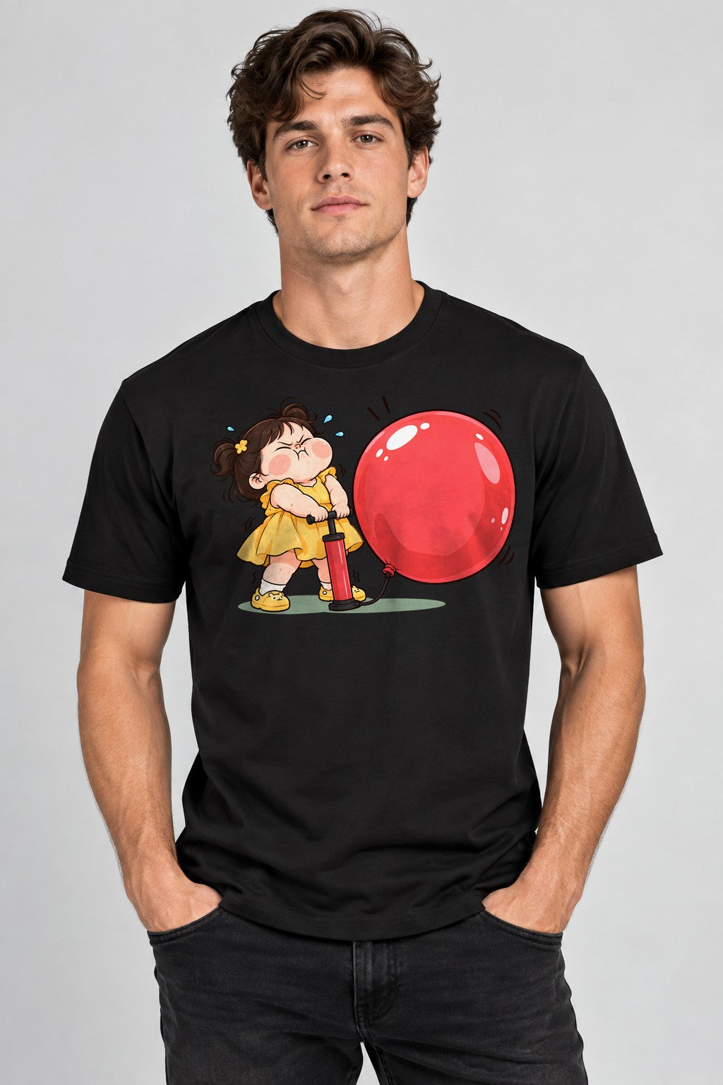 Balloon Girl Struggle - Black