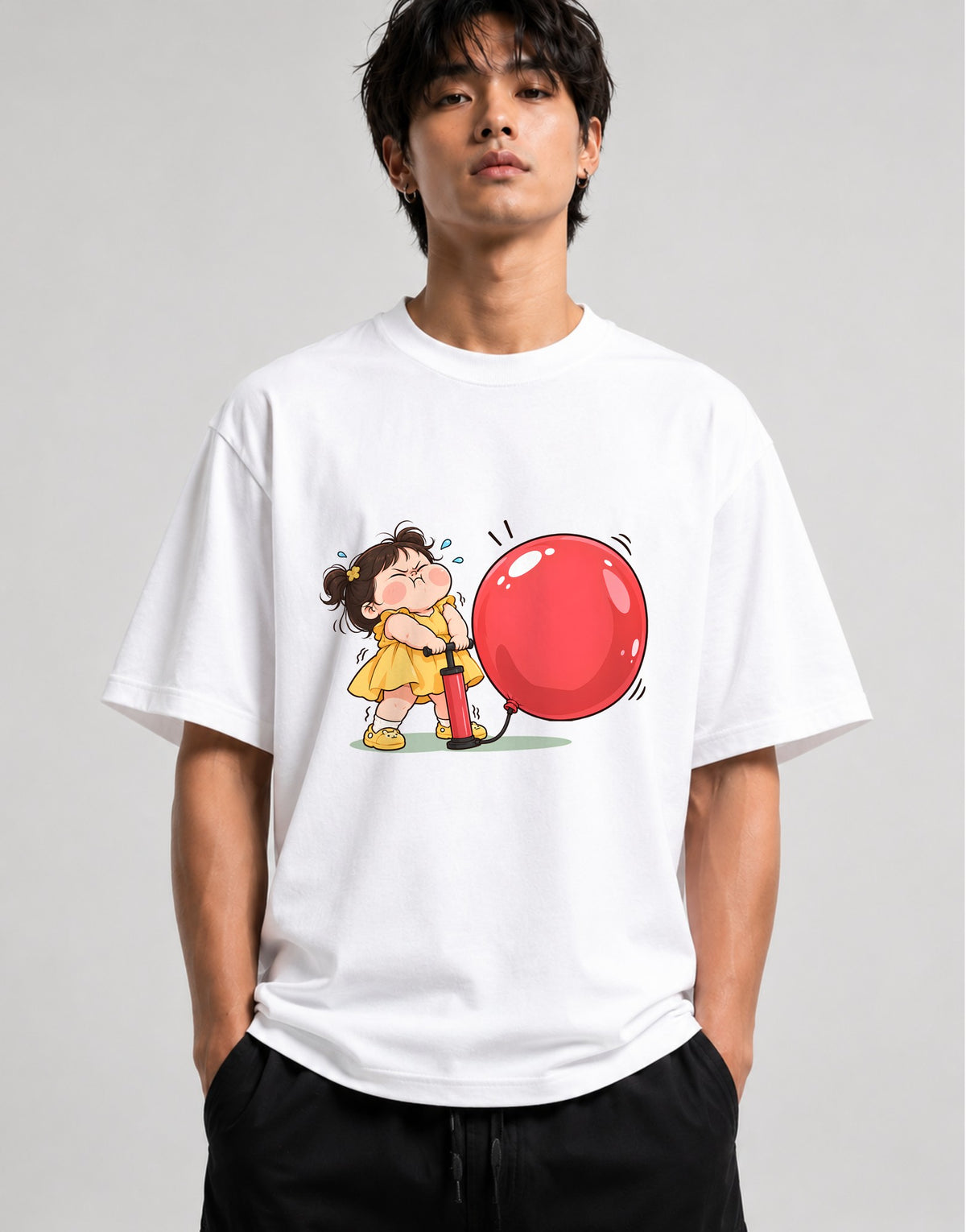 Balloon Struggle - White