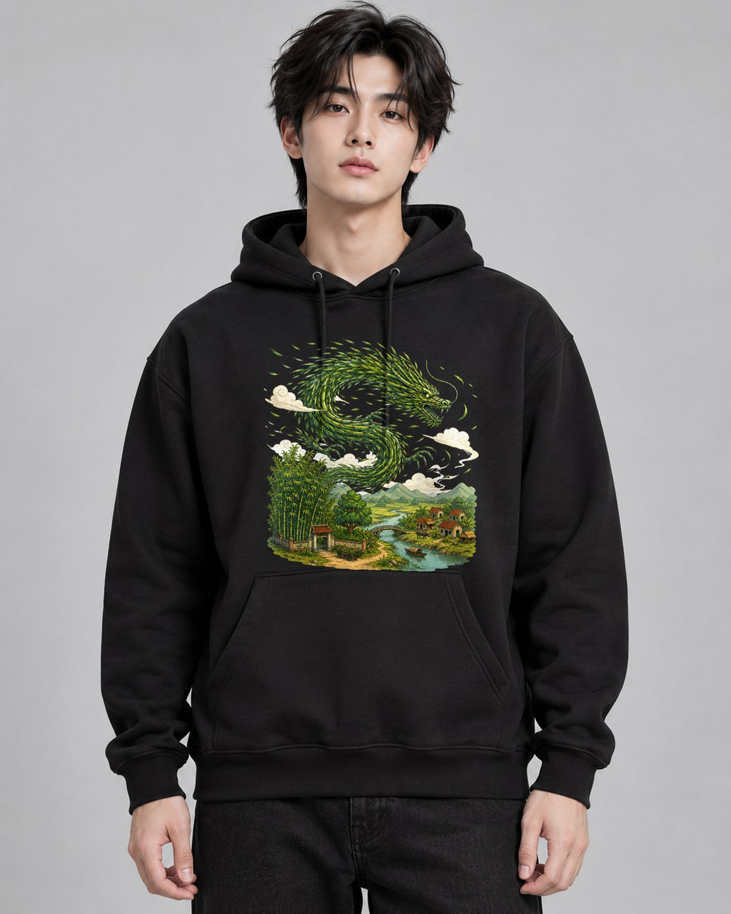 Bamboo Forest Dragon - Black
