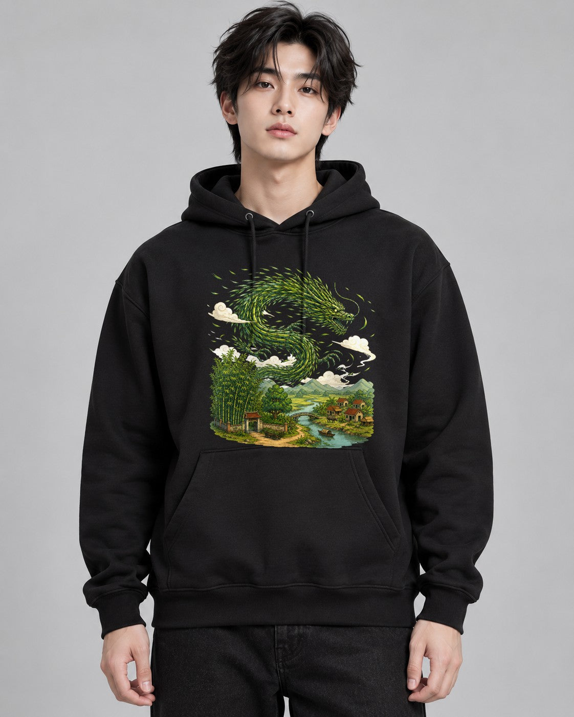 Bamboo Forest Dragon - Black