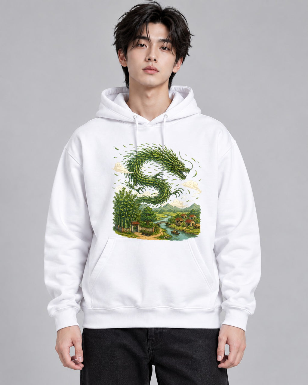 Bamboo Forest Dragon - White
