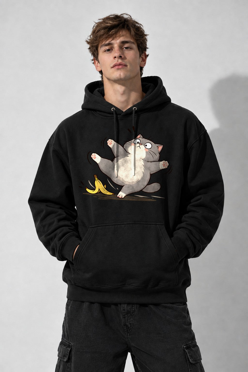Banana Peel Cat - Black