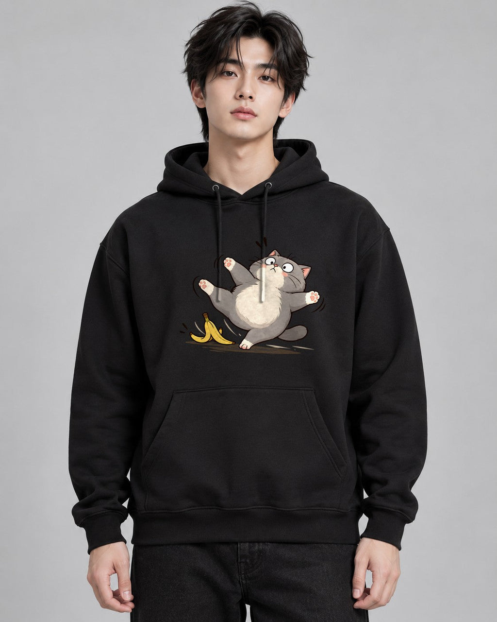 Banana Peel Cat - Black