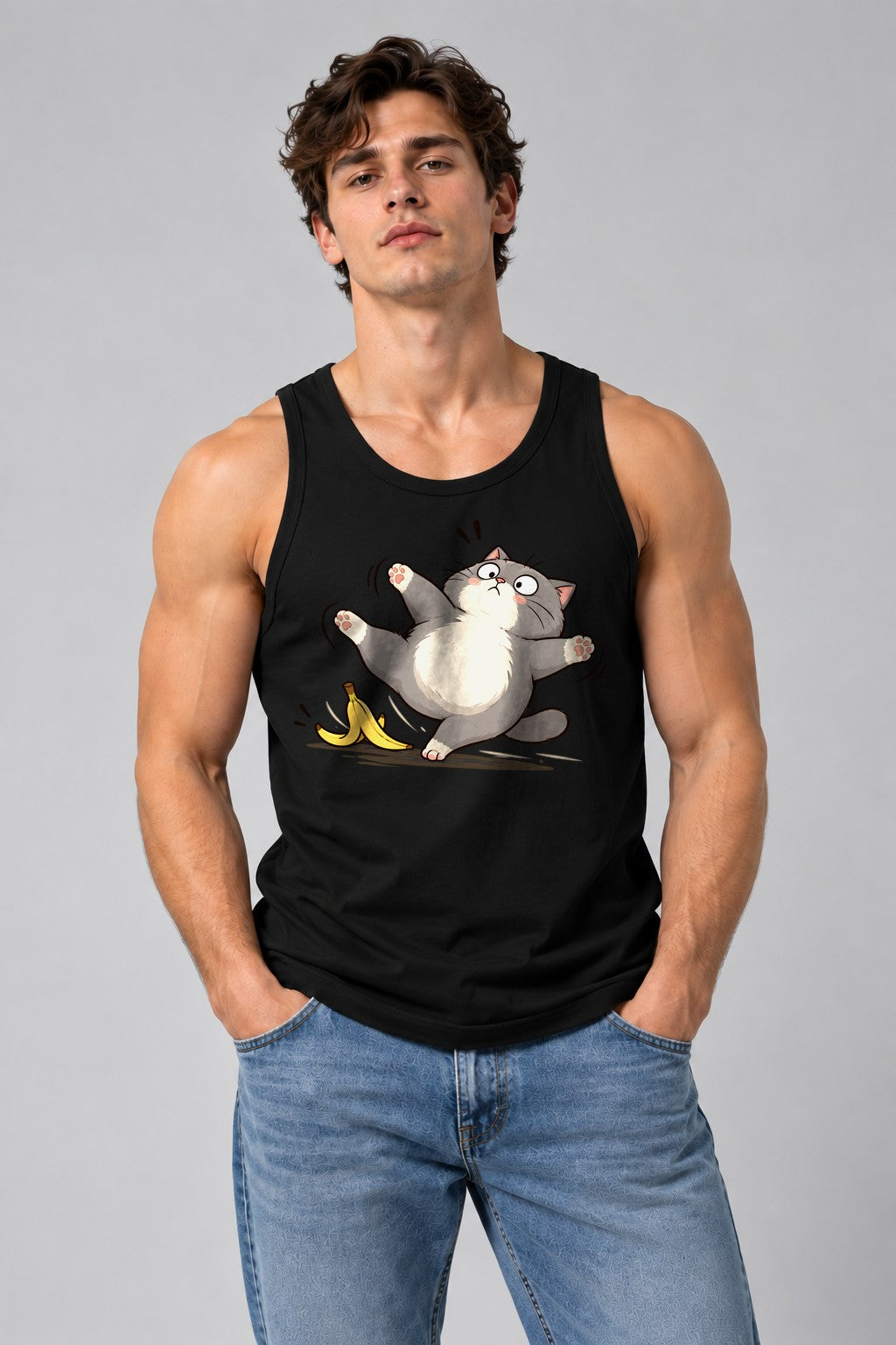 Banana Peel Cat - Black