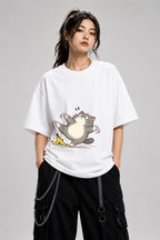 Banana Peel Cat - White