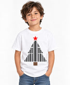Barcode Christmas Tree - White