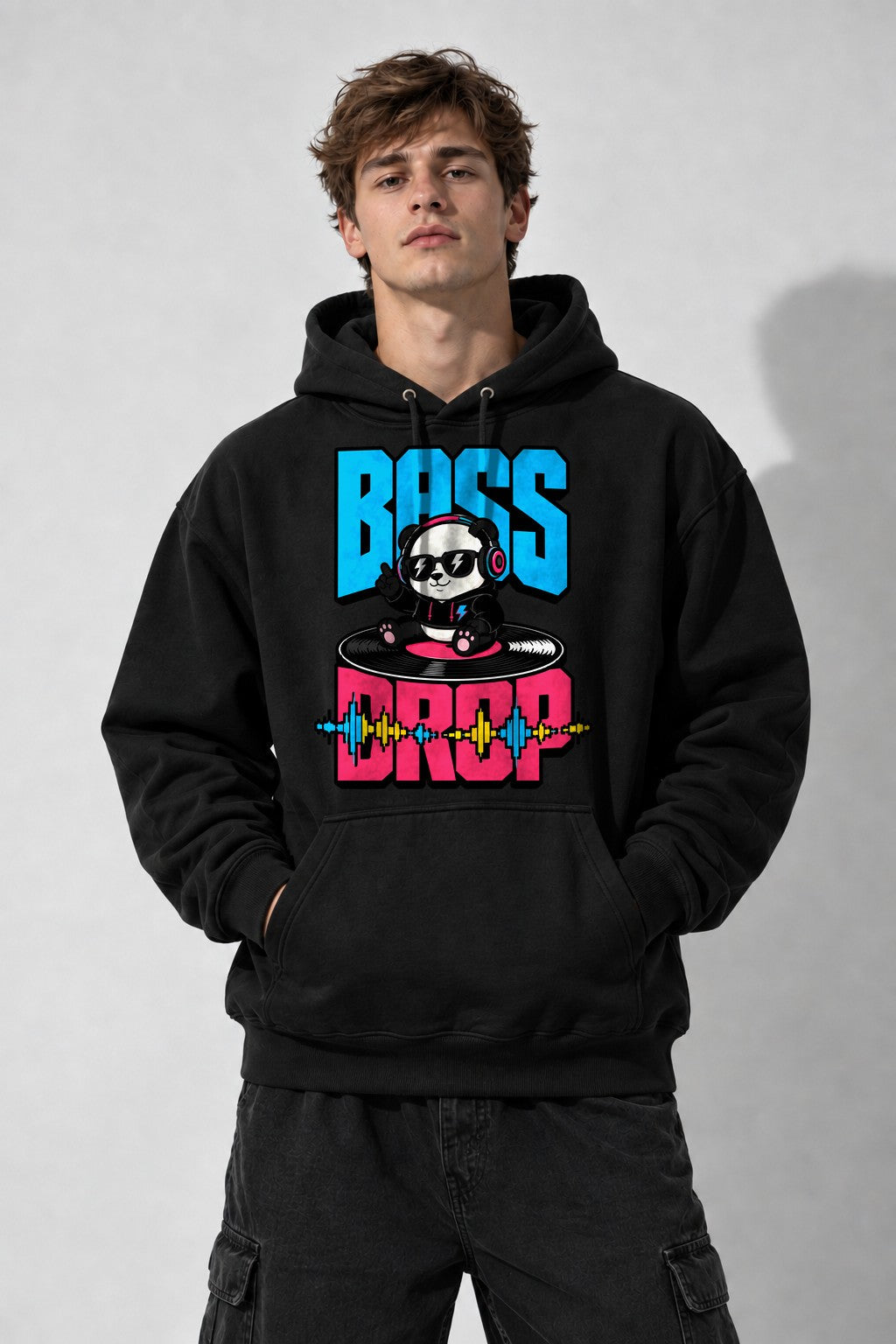 Bass Drop Panda - Black