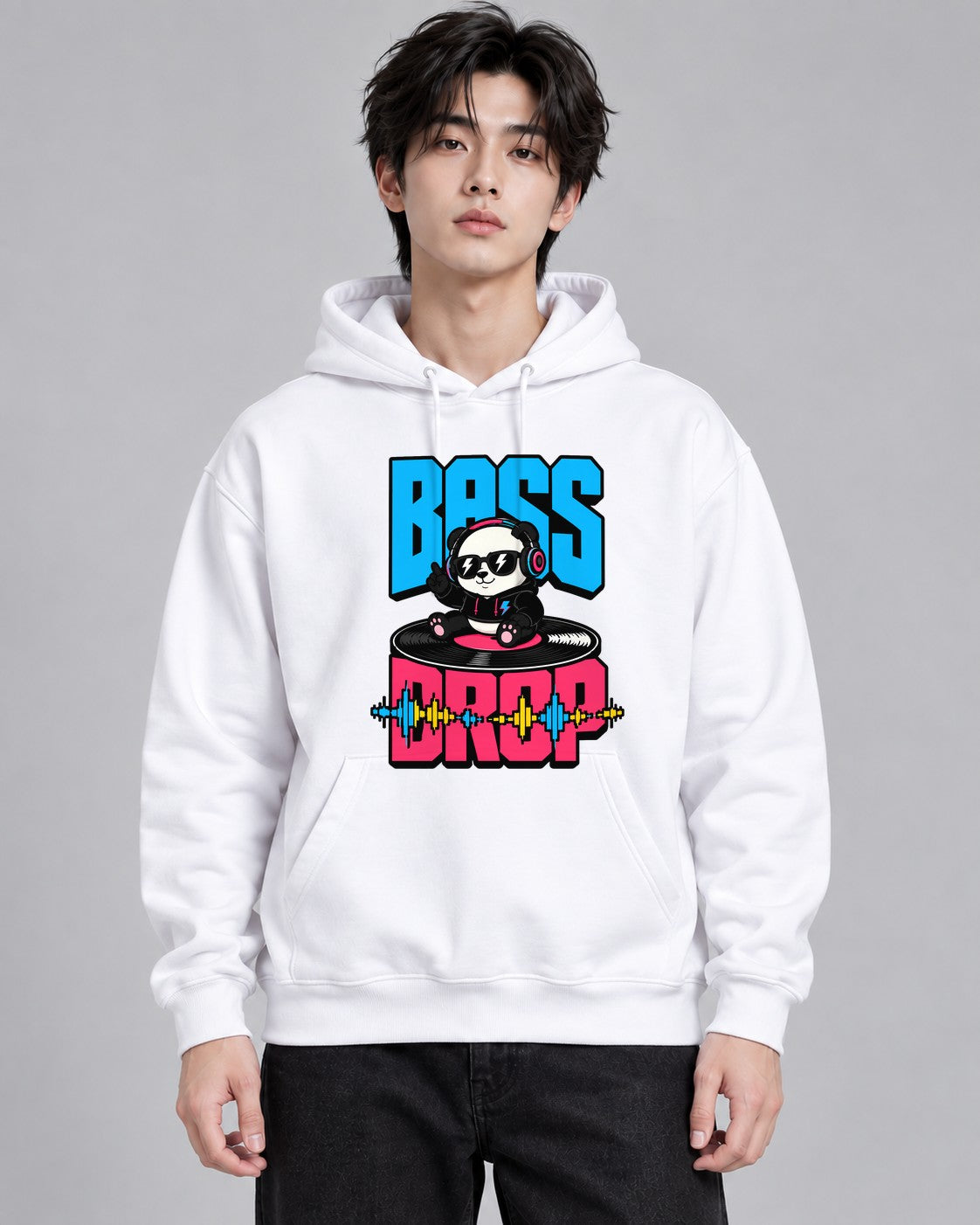 Bass Drop Panda - White