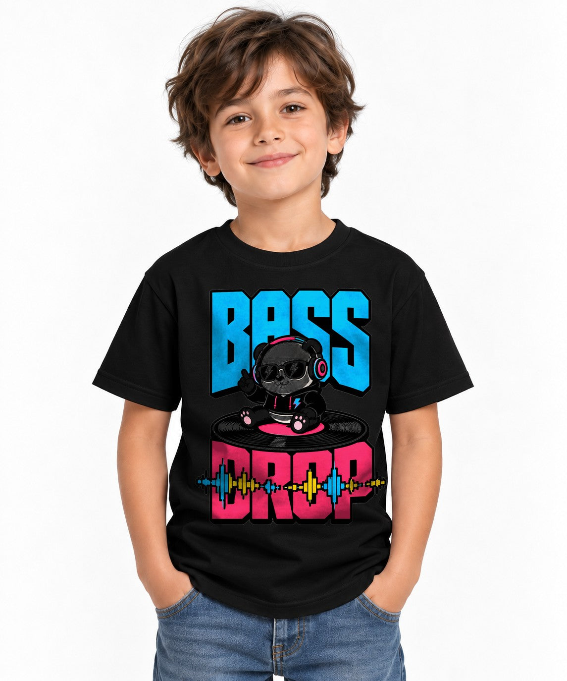 Bass Drop Panda - Black