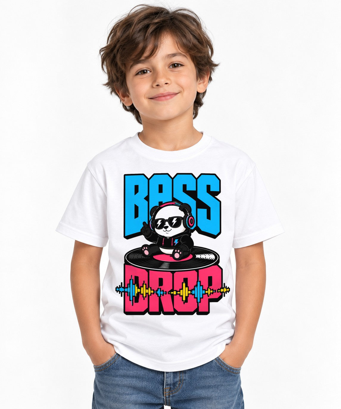 Bass Drop Panda - White