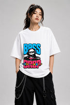 Bass Drop Panda DJ Shirt - Music Lover Graphic Tee - White