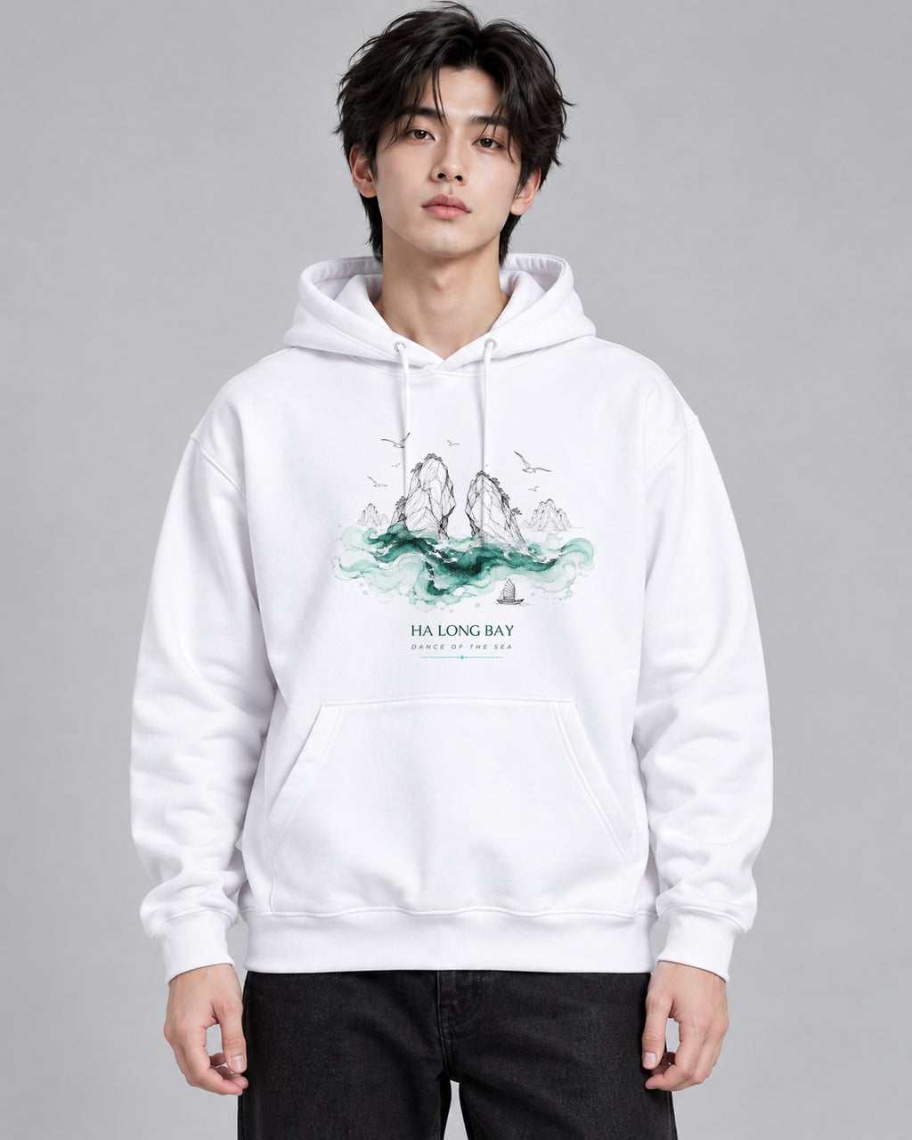 Bay Sea Waves - White
