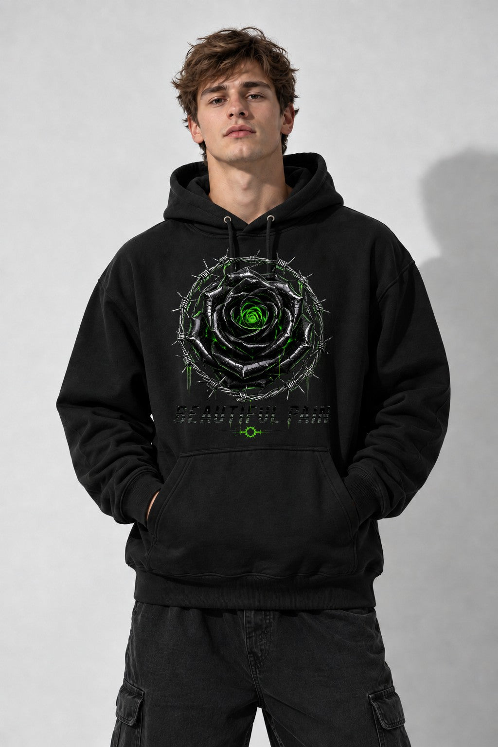 Beautiful Pain Rose - Black