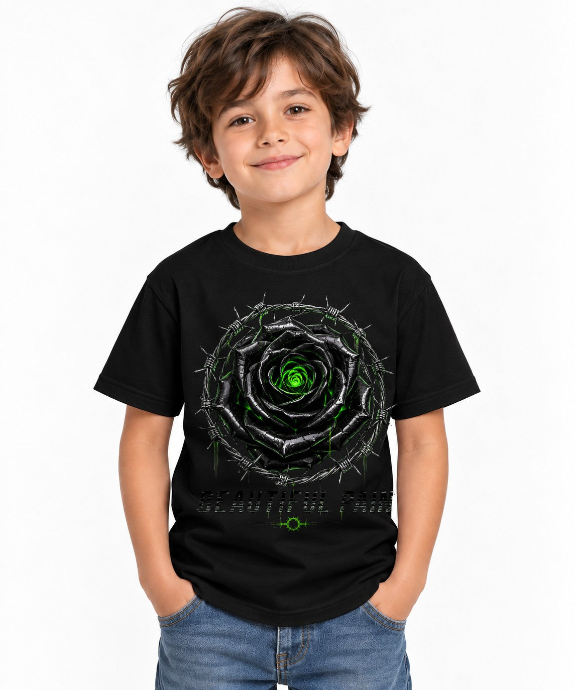 Beautiful Pain Rose - Black