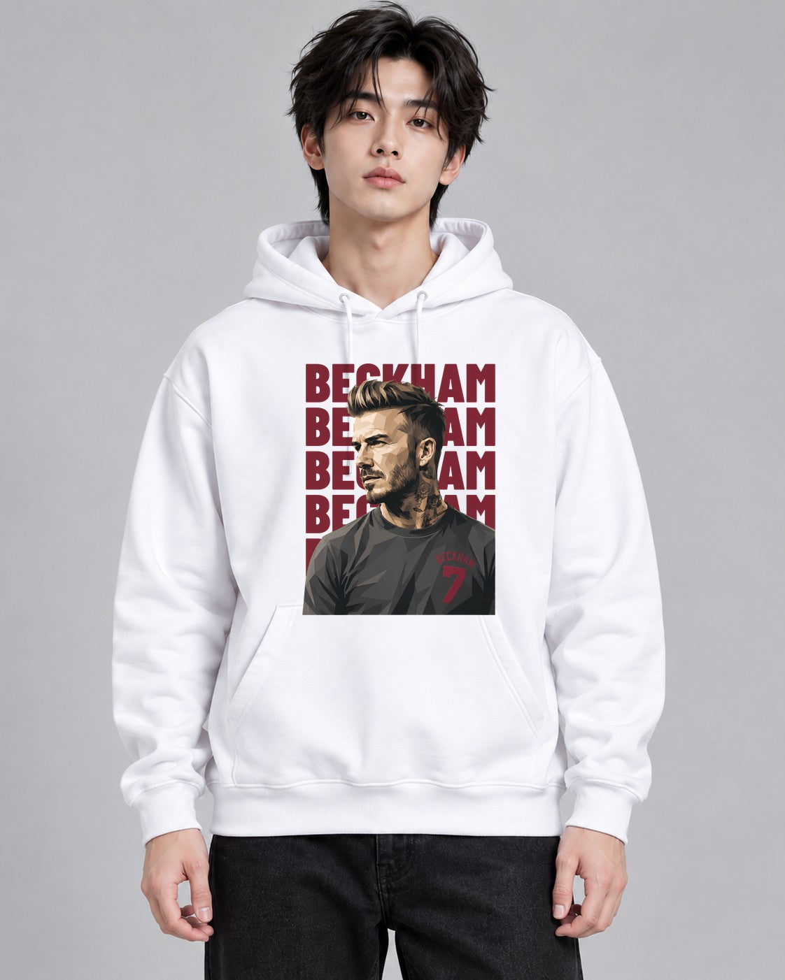 Beckham Portrait - White