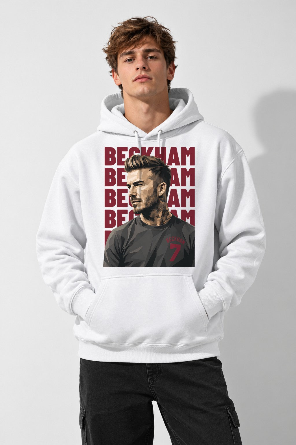 Beckham Portrait - White
